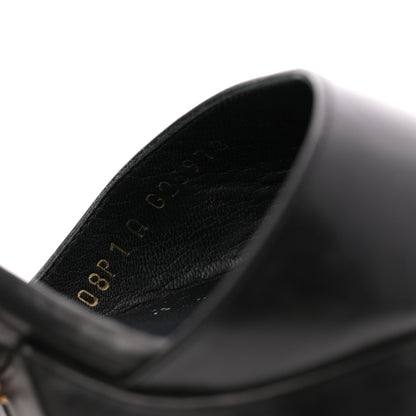 Chanel Calfskin Studded Platform Pumps 40.5 Black 8 of 11