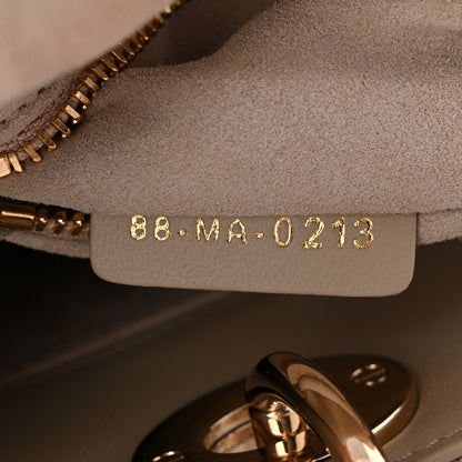 Christian Dior Lambskin Cannage Small My ABCDior Lady Dior Hazelnut 7 of 10