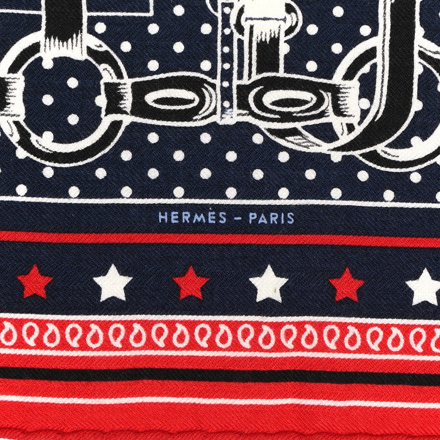 Hermes Cashmere Silk Coaching Bandana Scarf 55 2 of 5