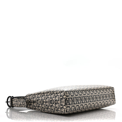 Salvatore Ferragamo Jacquard Trifolio Shoulder Bag Beige Black 4 of 9