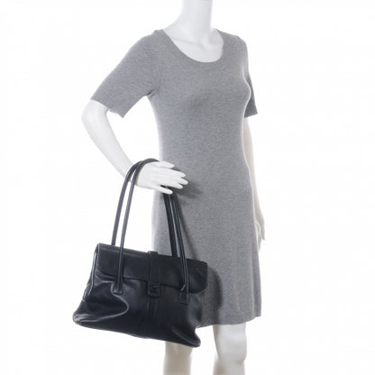 Chanel Calfskin Flap Shoulder Bag Black 2 of 8