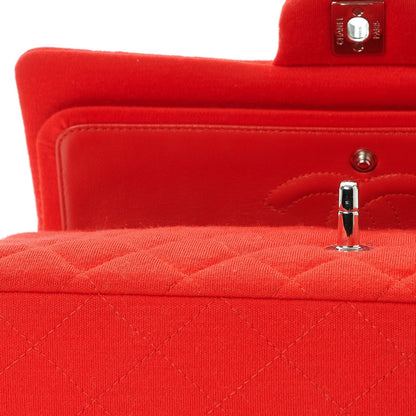 Chanel Jersey Quilted Medium Double Flap Red 9 of 9