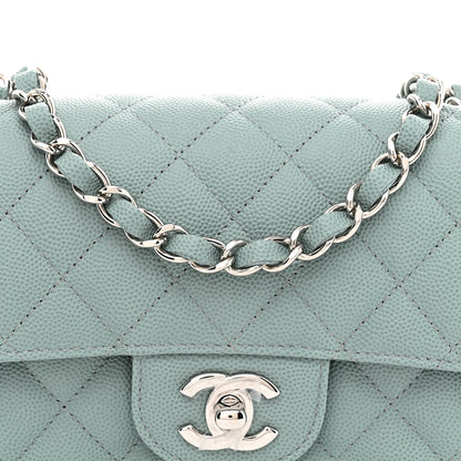 Chanel Caviar Quilted Mini Rectangular Flap Green 8 of 10