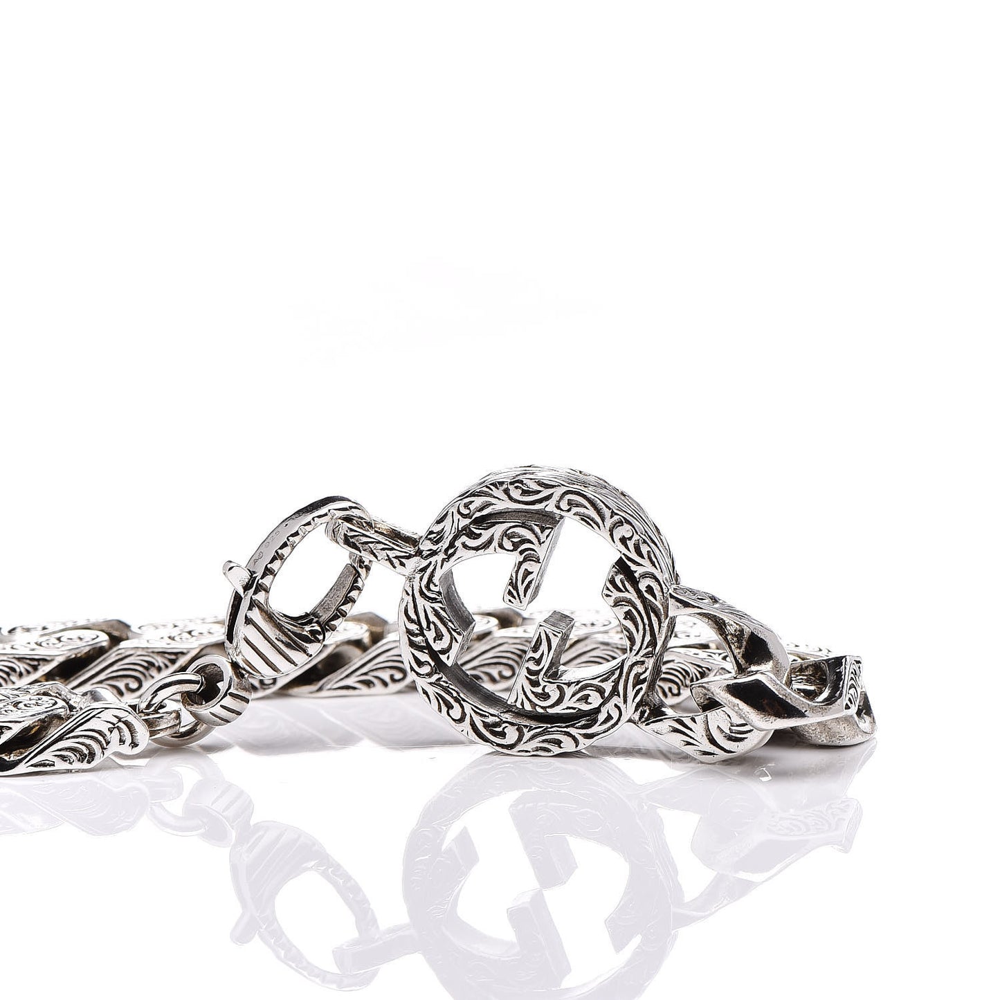 Sterling Silver Interlocking G Chain Bracelet