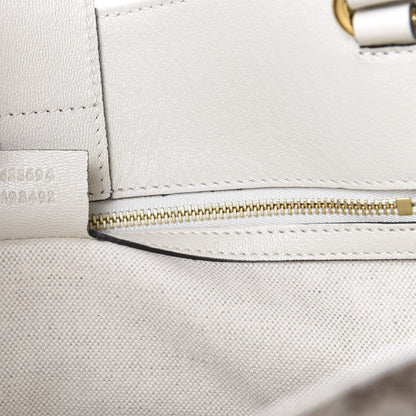 Gucci Monogram New Sakai Calfskin Lux Horsebit 1955 Tote Beige Ebony Mystic White 8 of 9