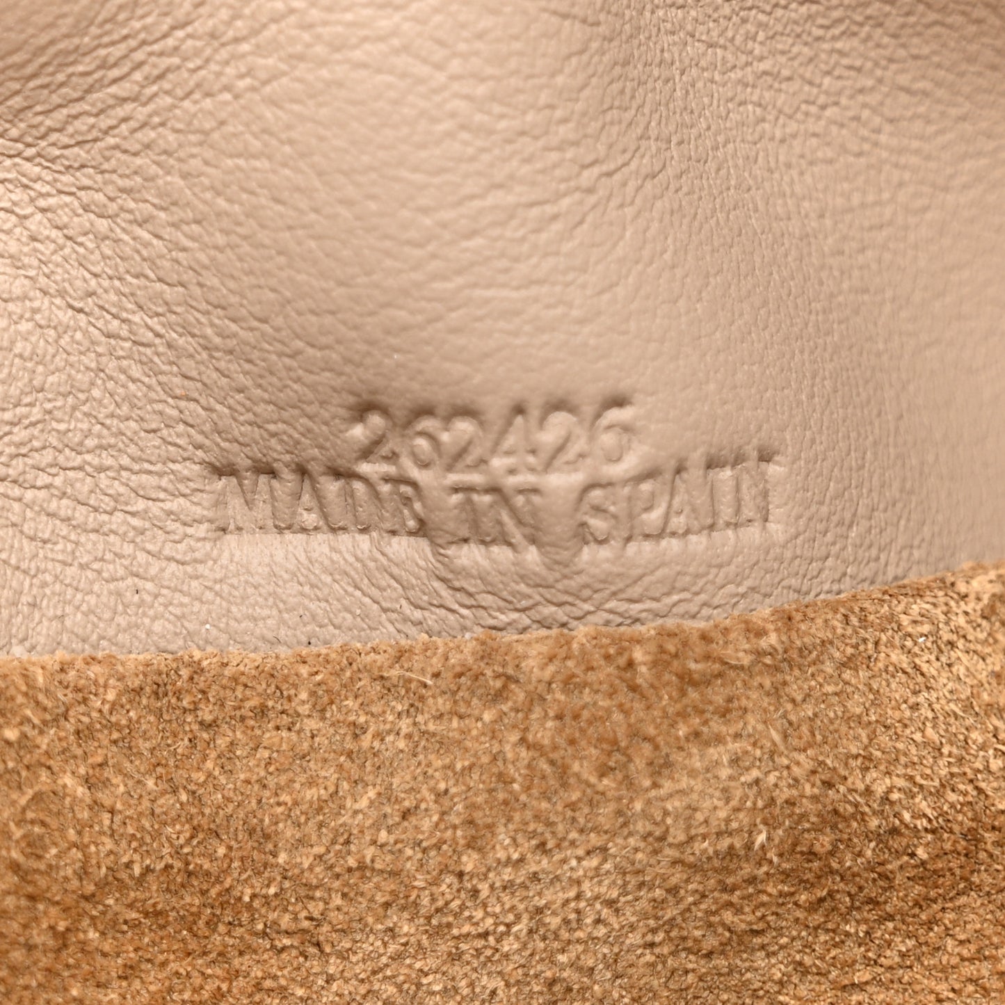 Calfskin Mini Flamenco Knot Clutch Sand