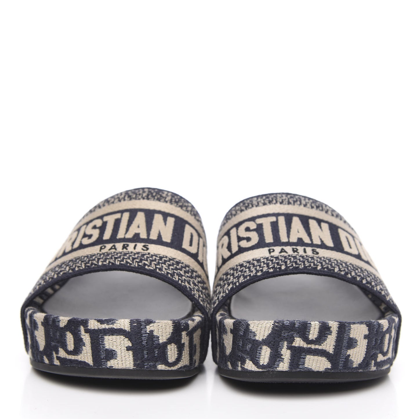 Oblique D-Way Platform Sandal 37 Deep Blue
