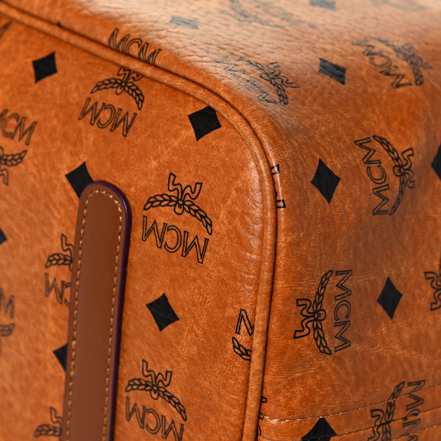 Visetos Large Liz Reversible Shopper Tote Cognac