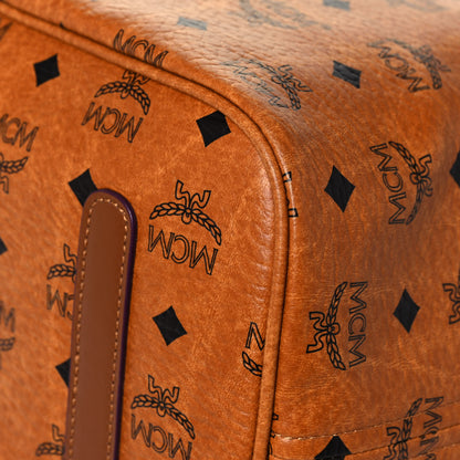 MCM Visetos Large Liz Reversible Shopper Tote Cognac 11 of 19