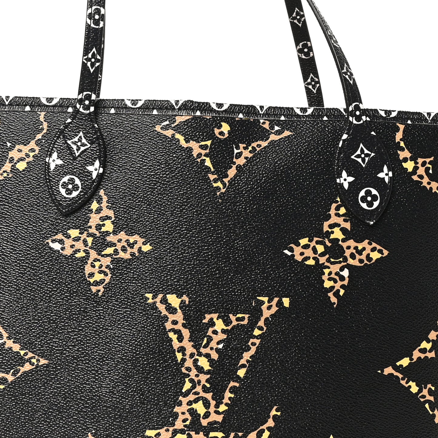 Monogram Giant Jungle Neverfull MM Black