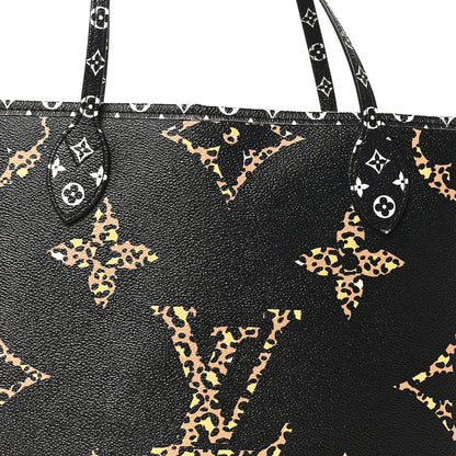 Louis Vuitton Monogram Giant Jungle Neverfull MM Black 8 of 10