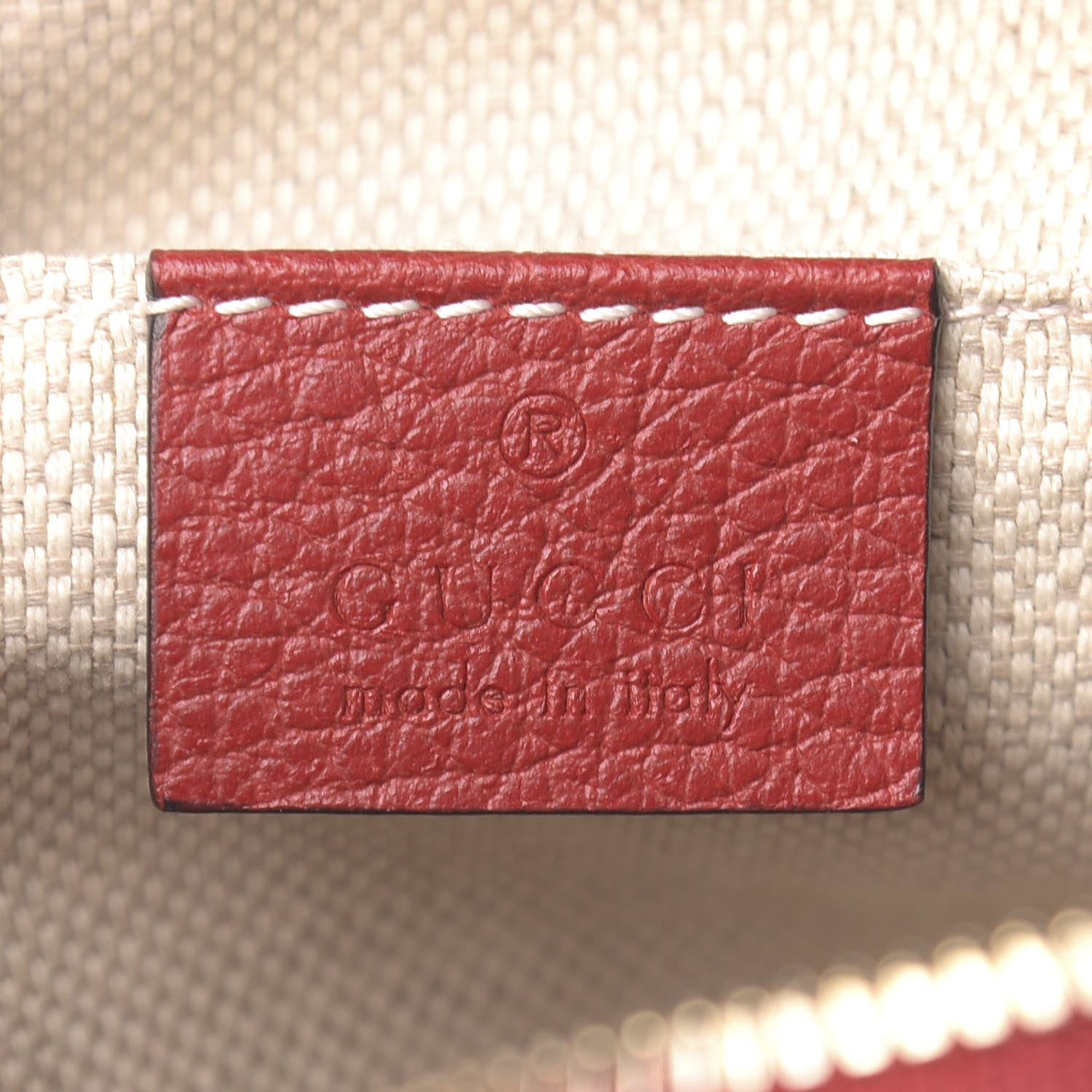 Gucci Dollar Calfskin Bi-Color Small Soho Disco Bag New Rosette Hibiscus Red 6 of 10