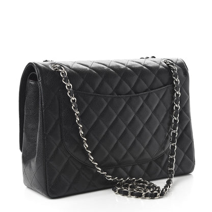 Chanel Caviar Quilted Maxi Double Flap Black 3 of 11