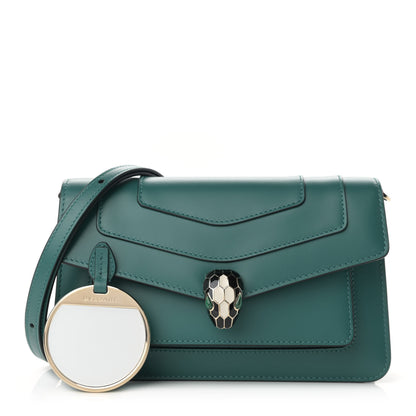 Bulgari Calfskin Serpenti Forever Shoulder Bag Emerald Green 1 of 10