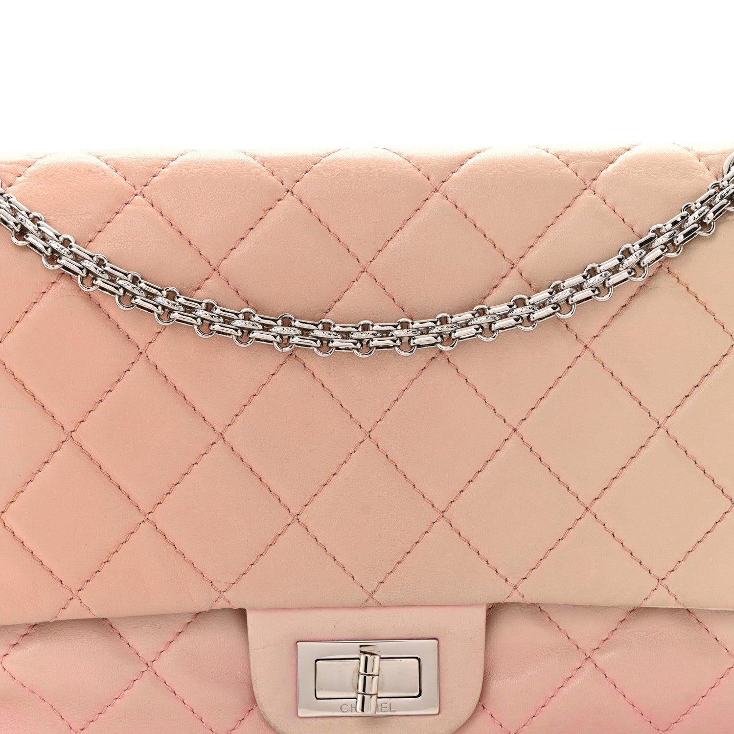 Chanel Lambskin Degrade Quilted 2.55 Reissue 227 Flap Light Pink 8 of 14