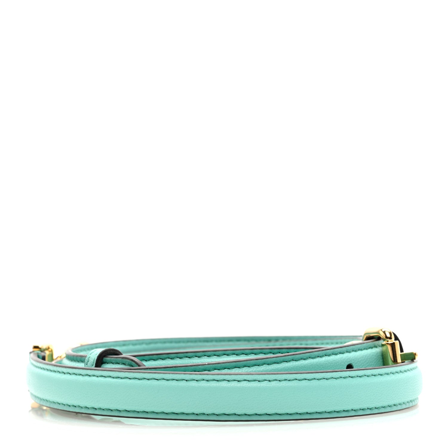 Fendi Calfskin Adjustable Peekaboo Strap Spring Turquoise 2 of 3