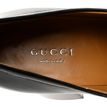 Gucci Malaga Kid Horsebit Platform Loafers 37.5 Black 6 of 9