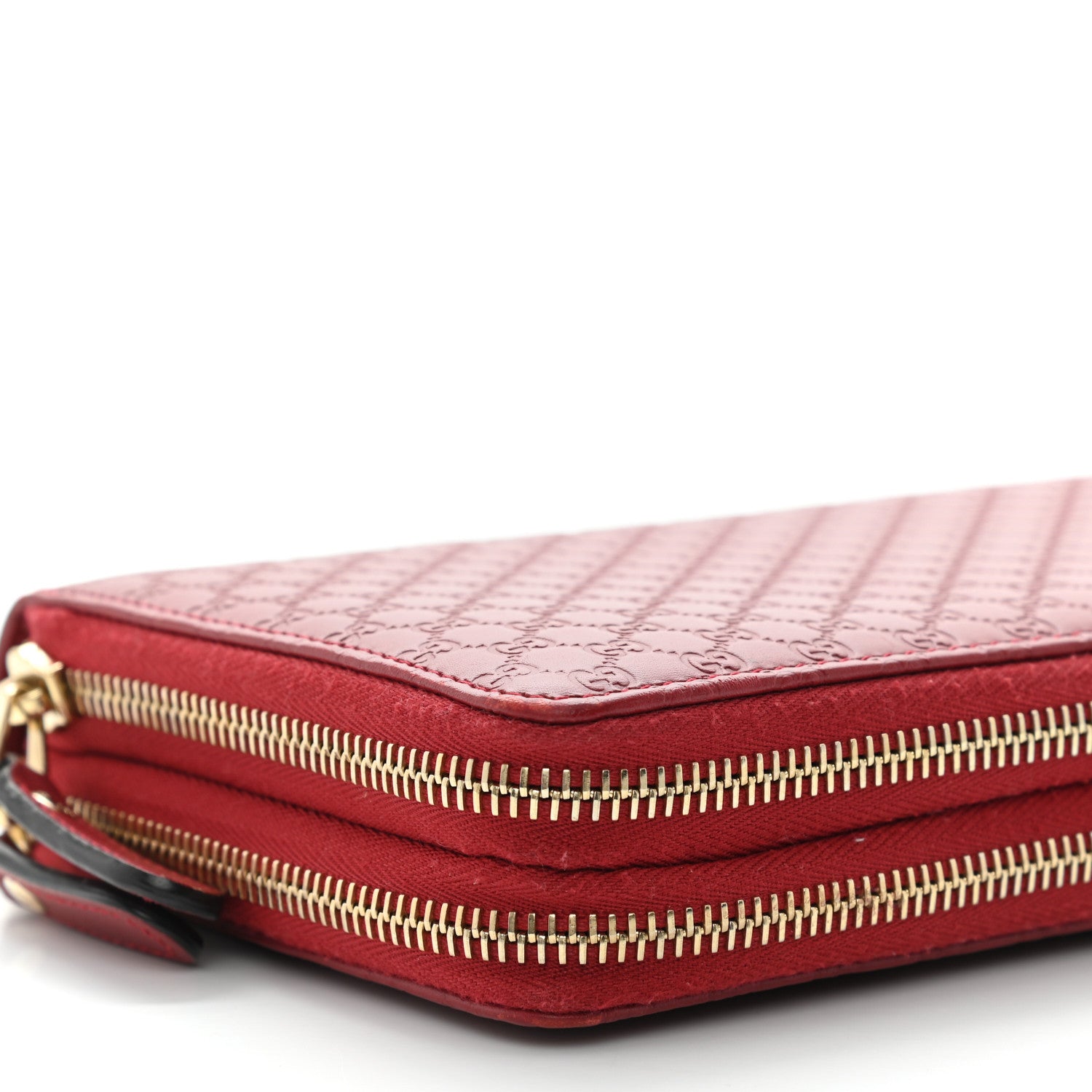 Gucci Guccissima Signature Travel Document Case Hibiscus Red 7 of 8