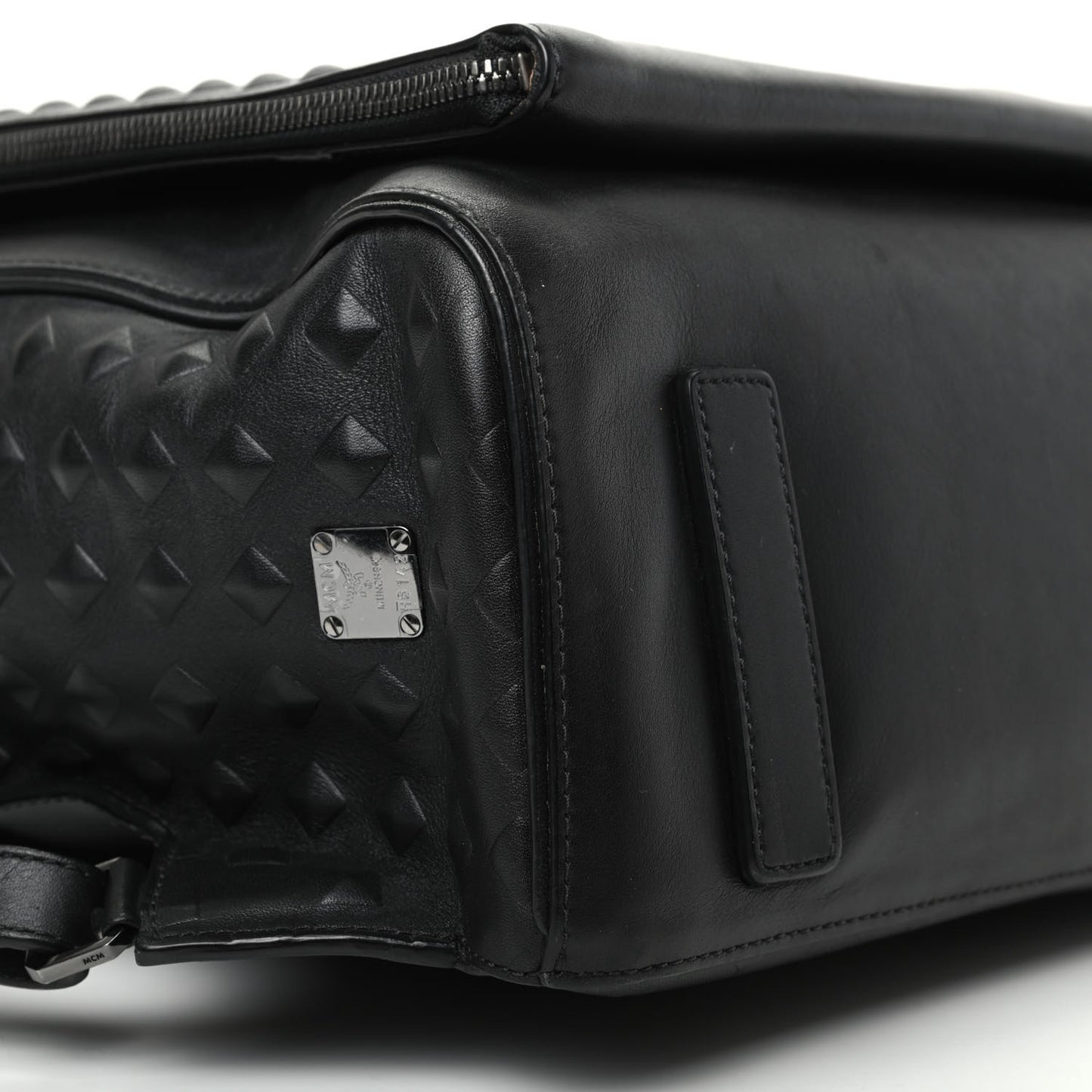 Calfskin Embossed Medium M Moment Backpack Black