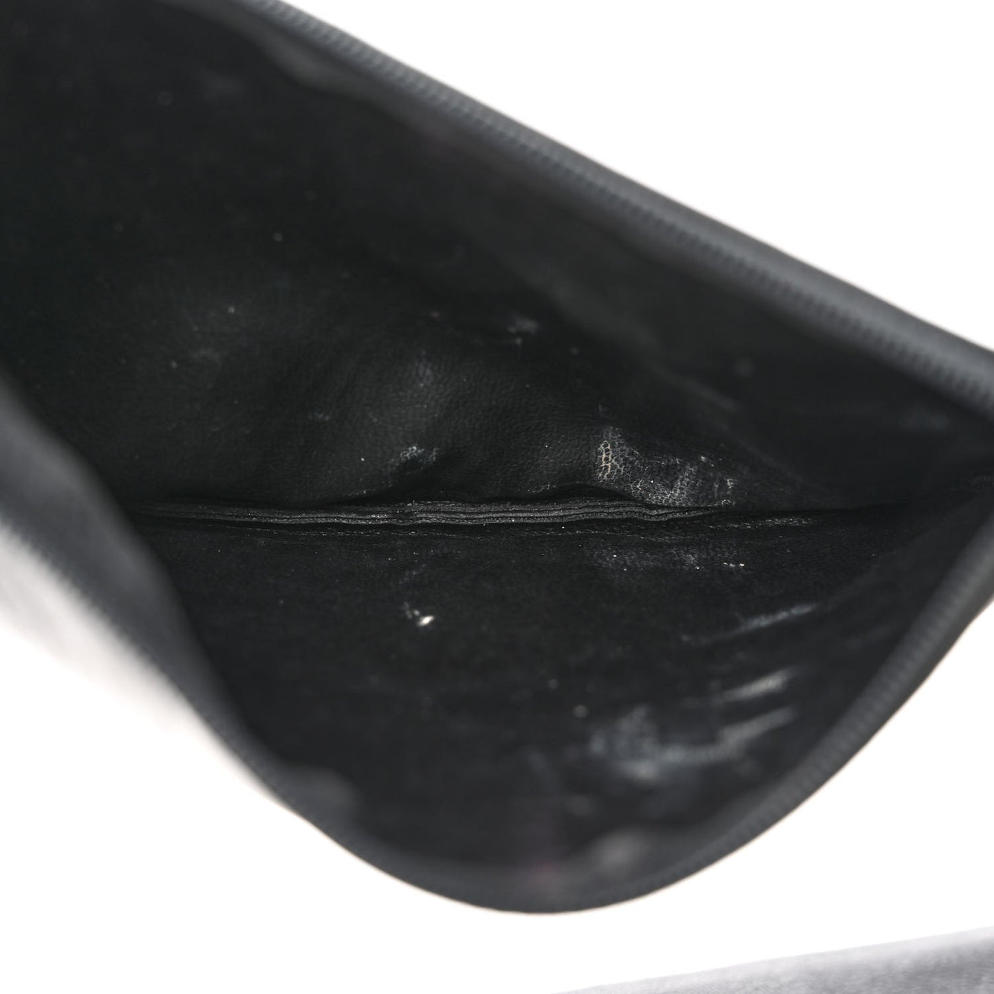 Lambskin CC Drawstring Bag Black