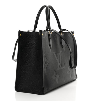 Louis Vuitton Empreinte Monogram Giant Onthego MM Black 3 of 12