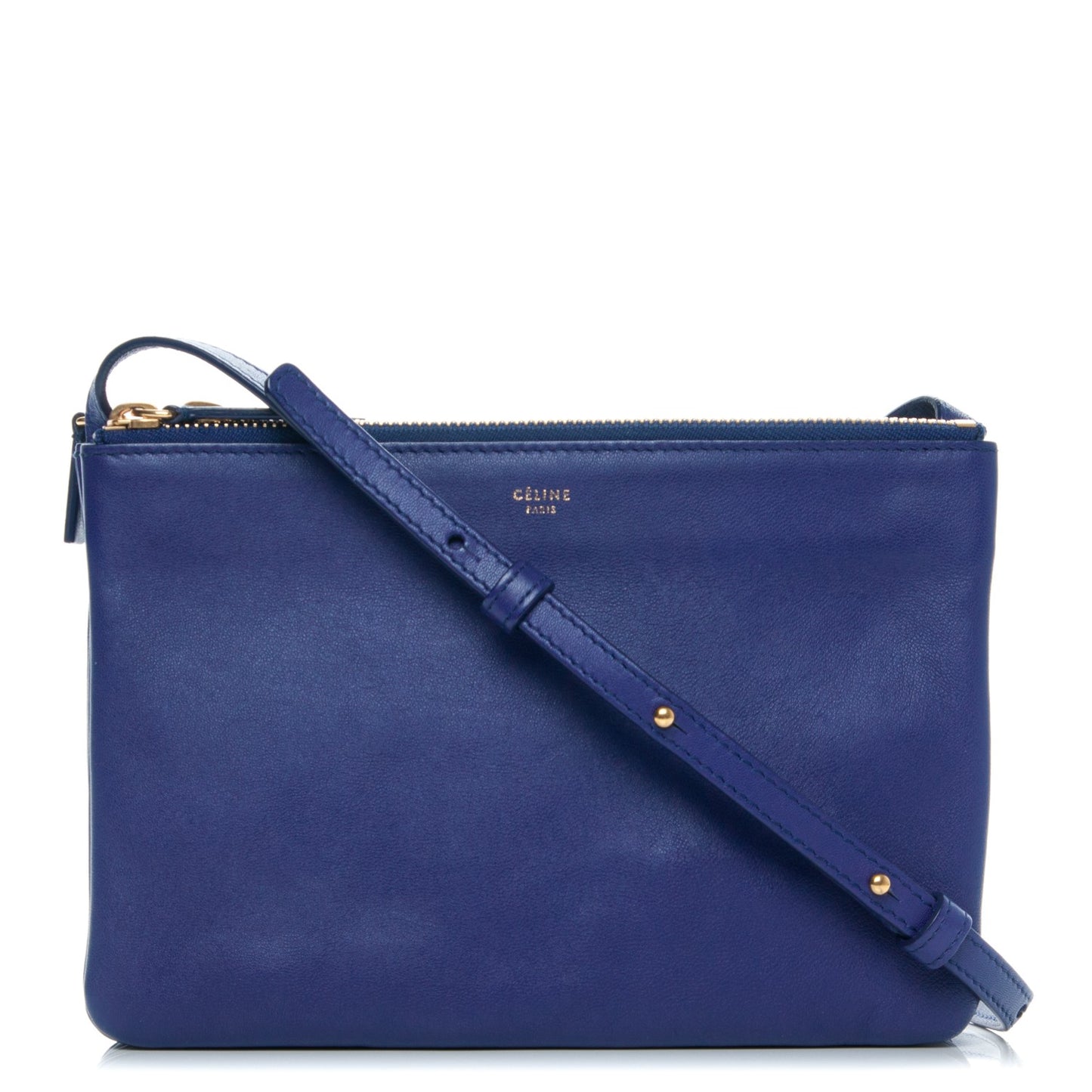 Lambskin Small Trio Crossbody Bag Indigo