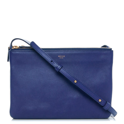 Celine Lambskin Small Trio Crossbody Bag Indigo 1 of 6