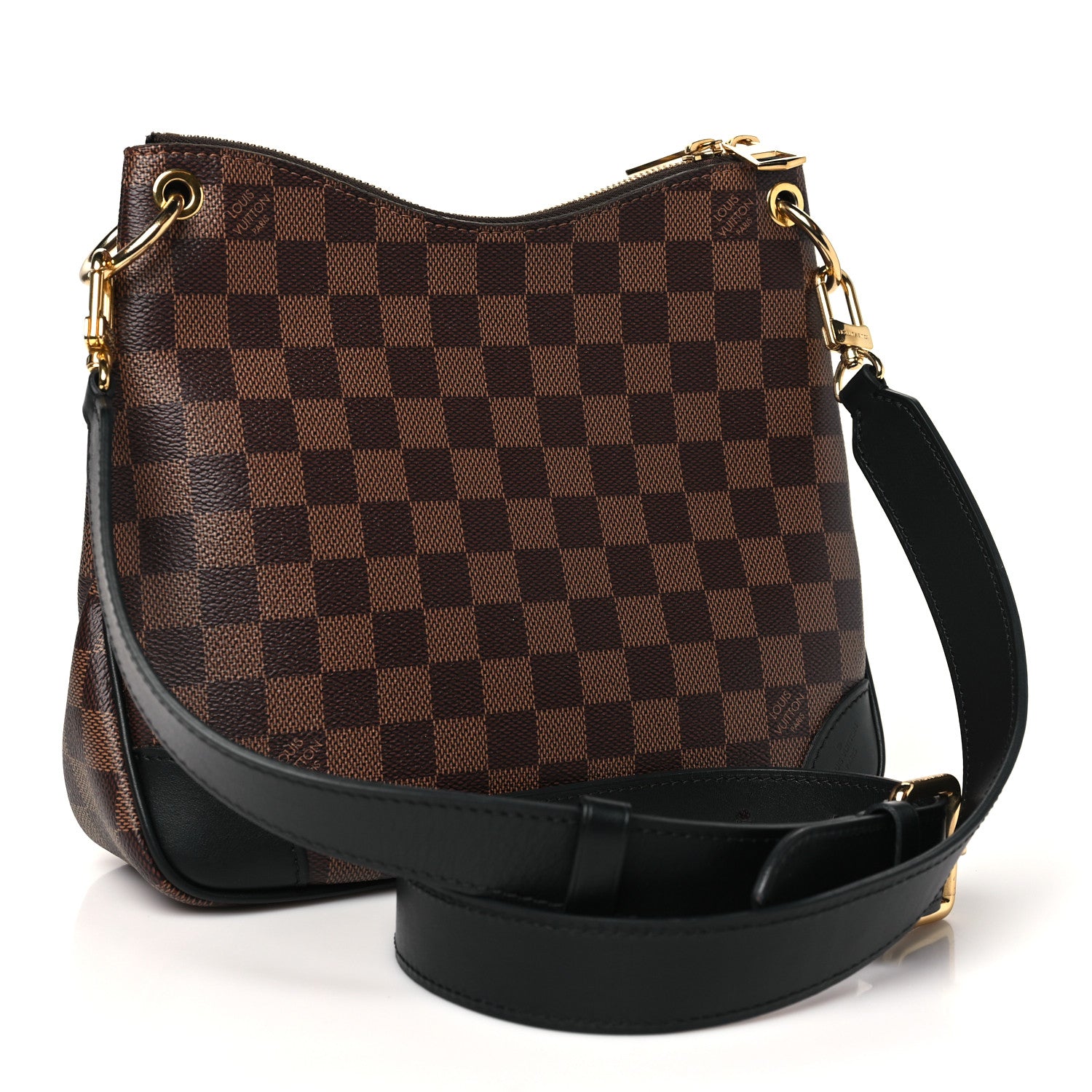 Louis Vuitton Damier Ebene Odeon PM Black 3 of 9
