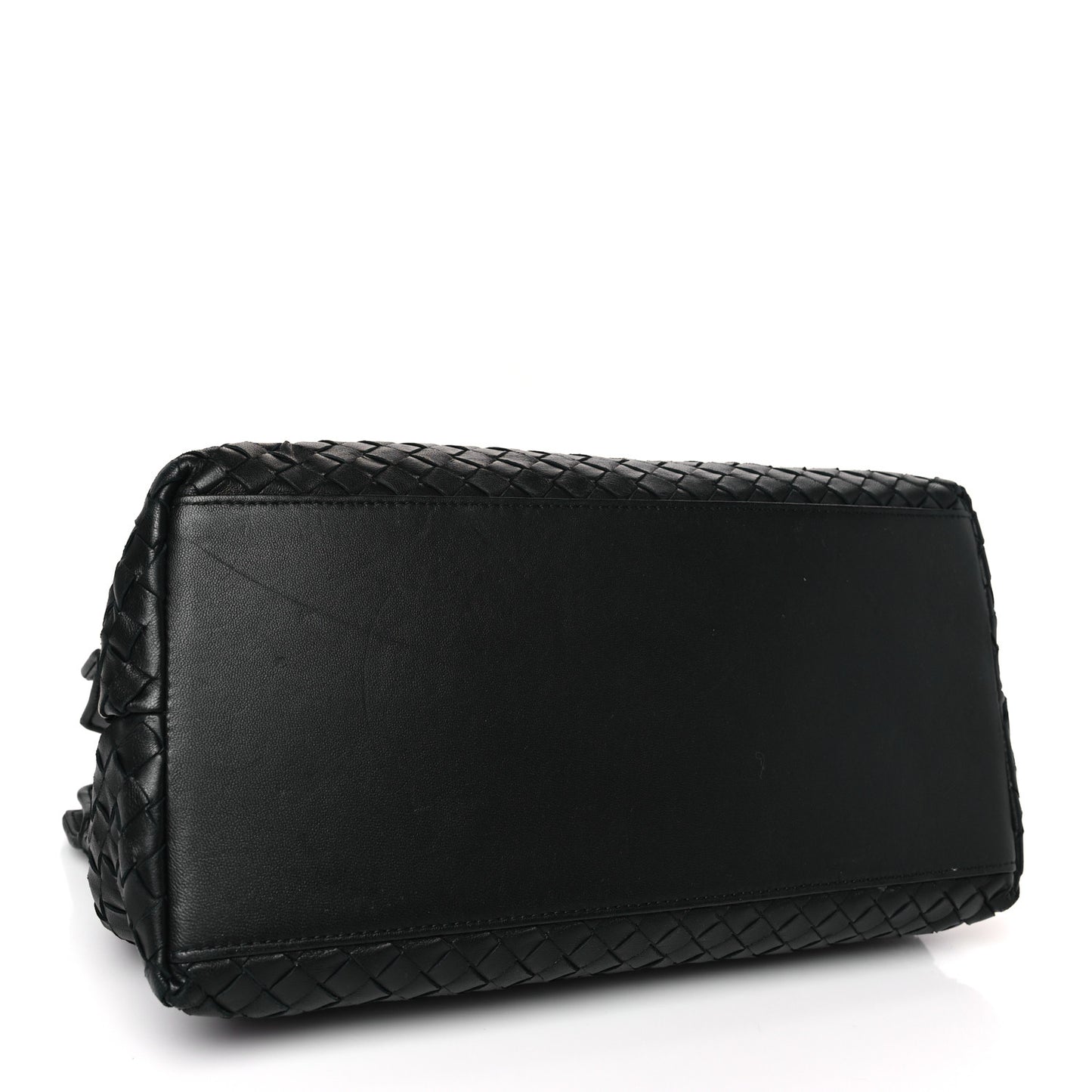 Nappa Intrecciato Brick Tote Black