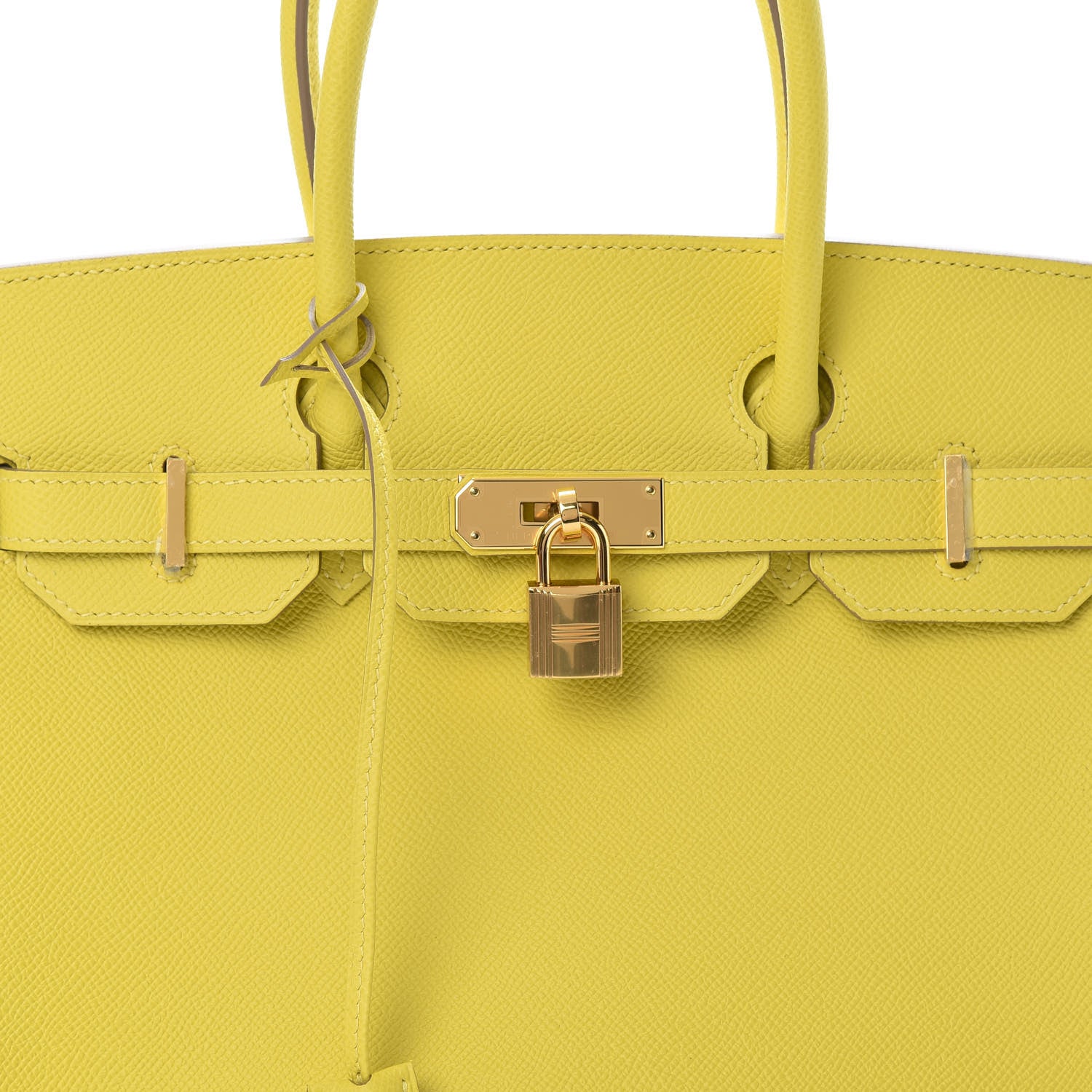Hermes Epsom Birkin 30 Lime 7 of 10