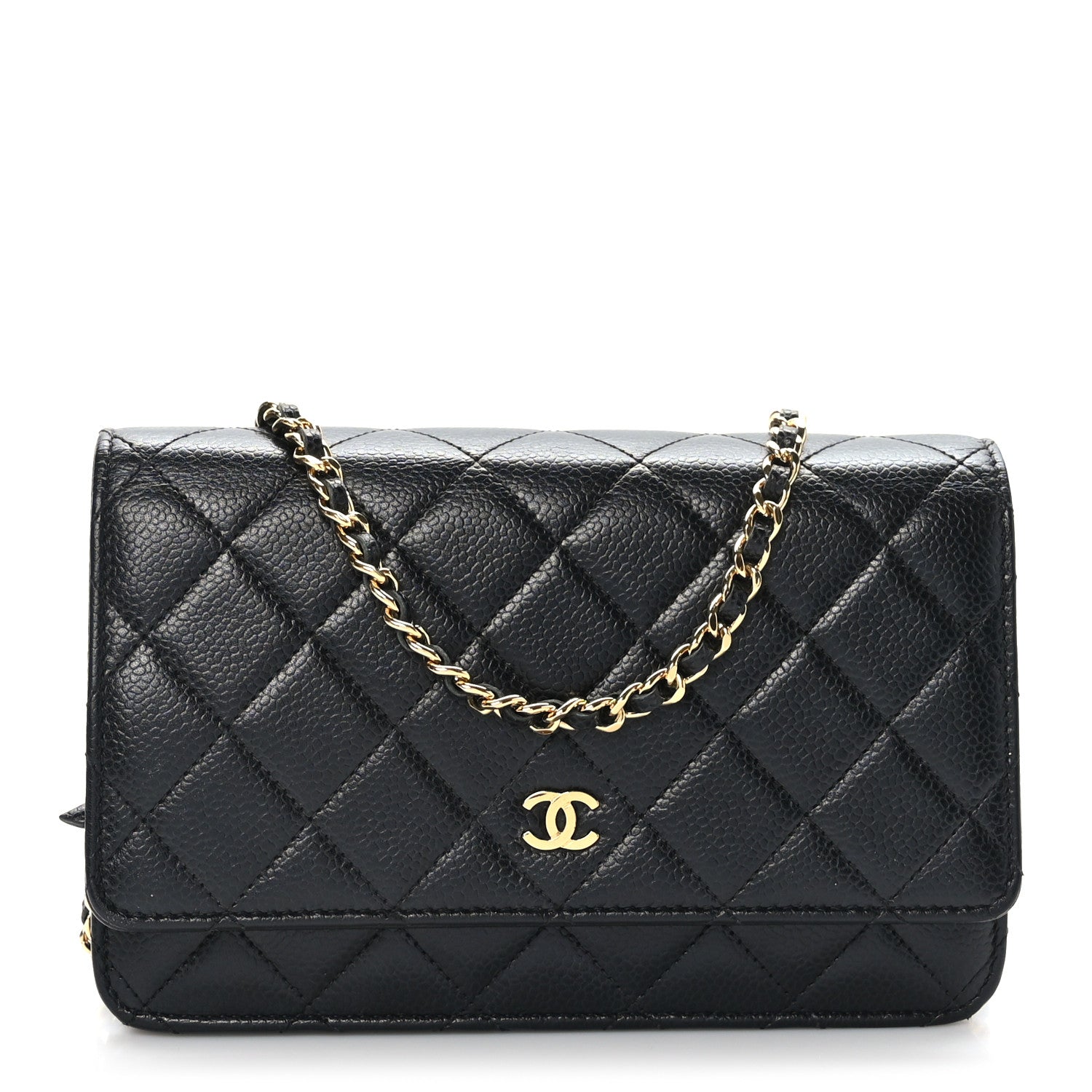 Chanel Caviar Quilted Wallet on Chain WOC Black 1 of 10