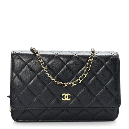 Chanel Caviar Quilted Wallet on Chain WOC Black 1 of 10