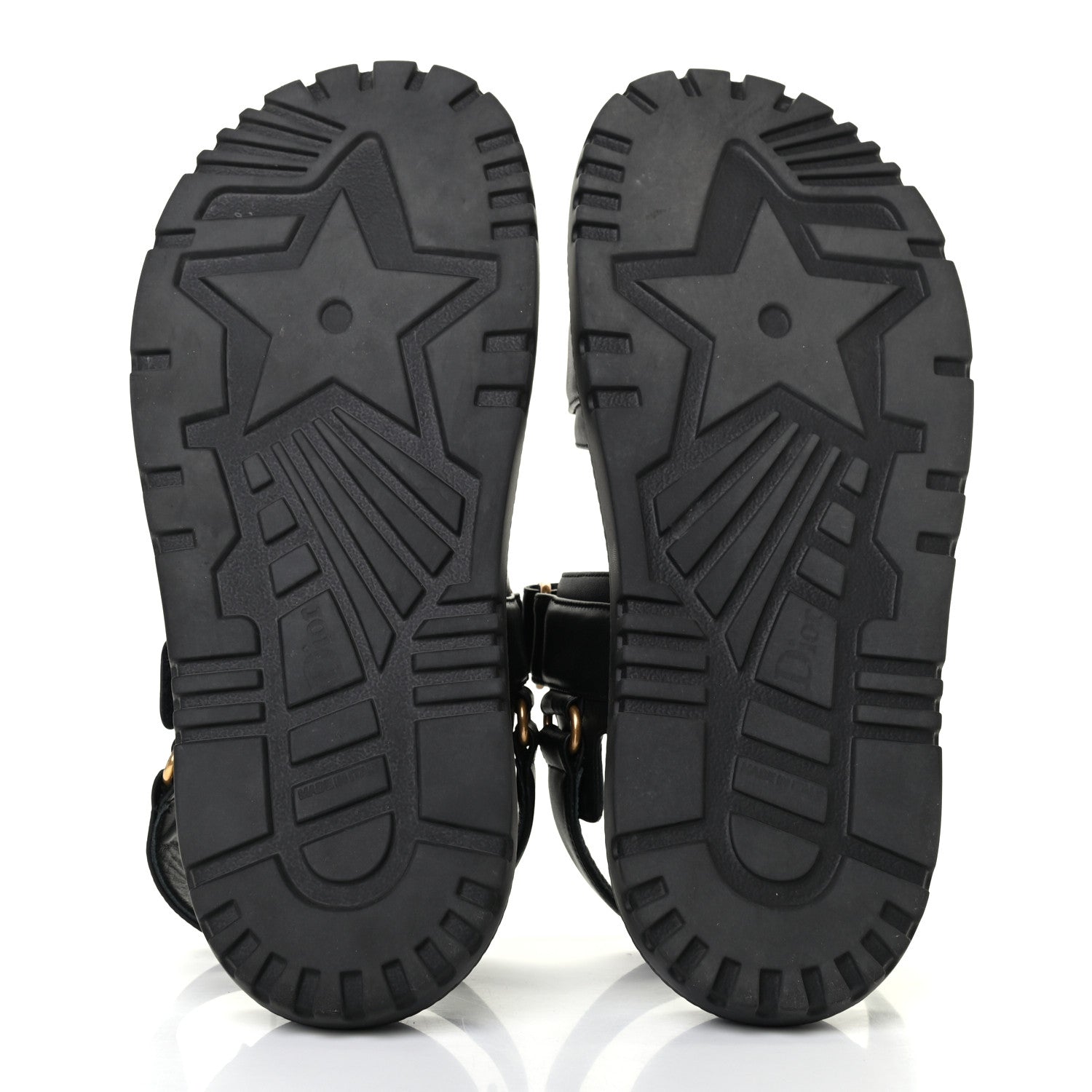 Christian Dior Lambskin Dioract 10mm Sandals 38 Black 5 of 9