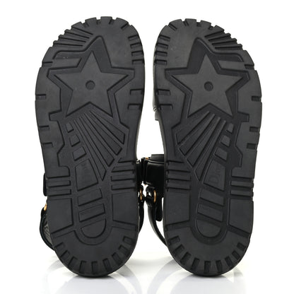 Christian Dior Lambskin Dioract 10mm Sandals 38 Black 5 of 9