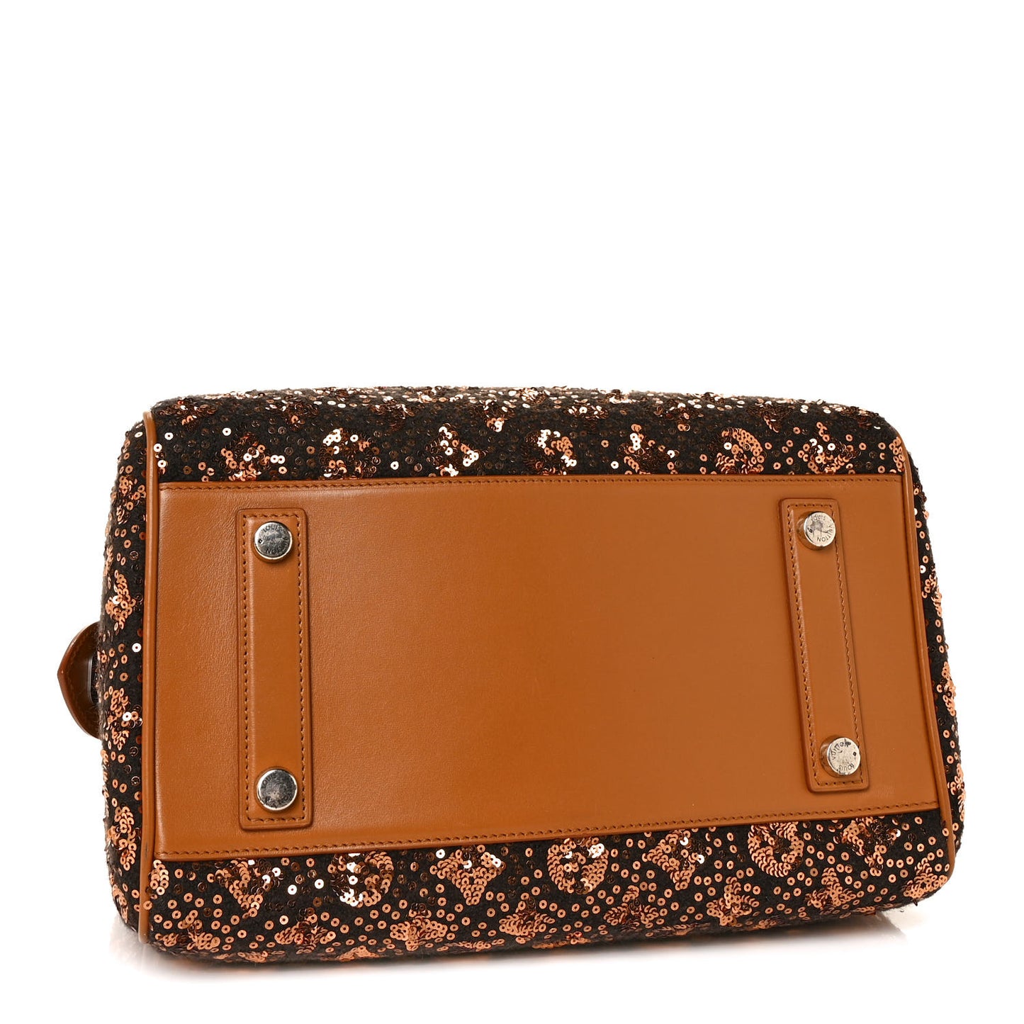 Sequin Monogram Sunshine Express Speedy Gold
