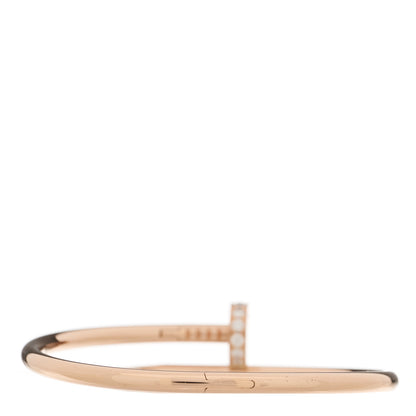 Cartier 18K Pink Gold Diamond Juste Un Clou Bracelet 16 2 of 4