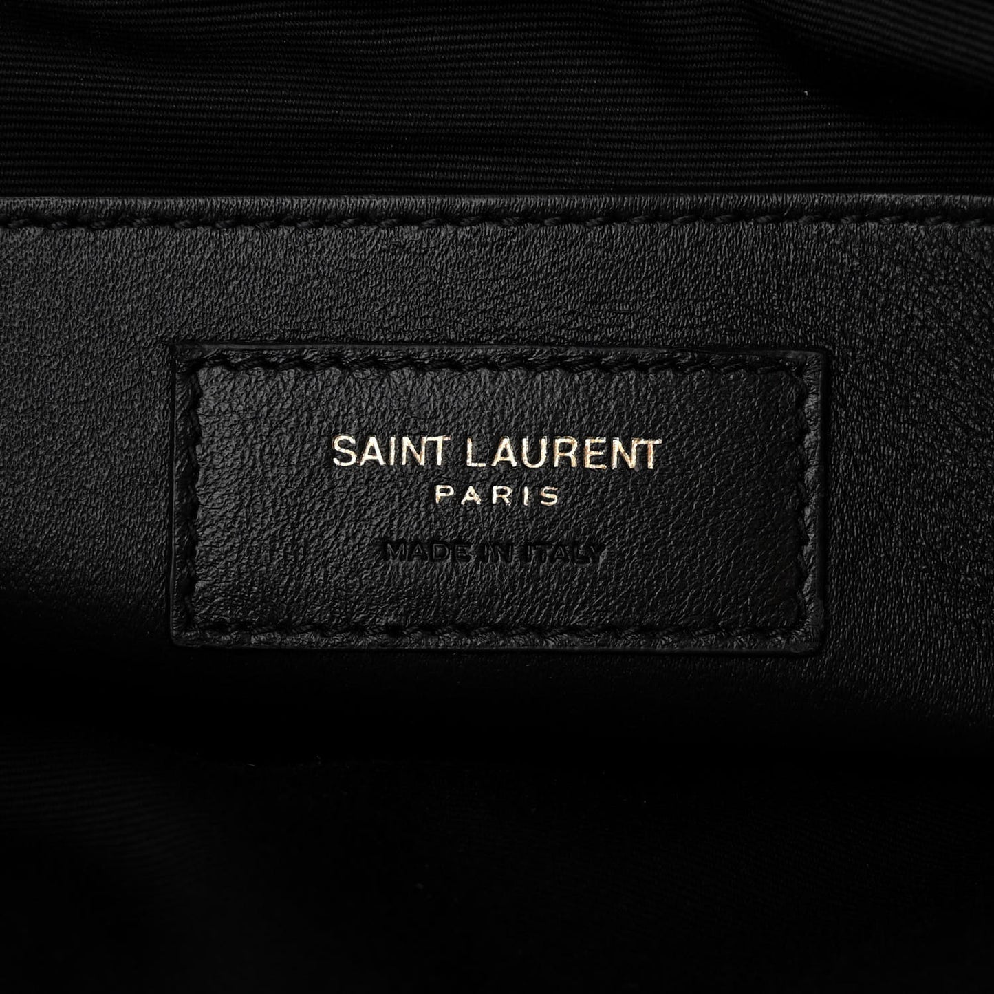 Crinkled Calfskin Matelasse Monogram Baby Niki Chain Satchel Black