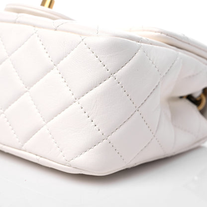 Chanel Lambskin Quilted Mini Pearl Crush Flap White 9 of 10