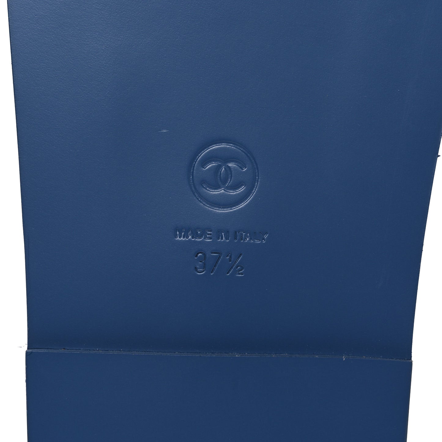 Denim CC Velcro Dad Chain CC Slide Sandals 37.5 Blue