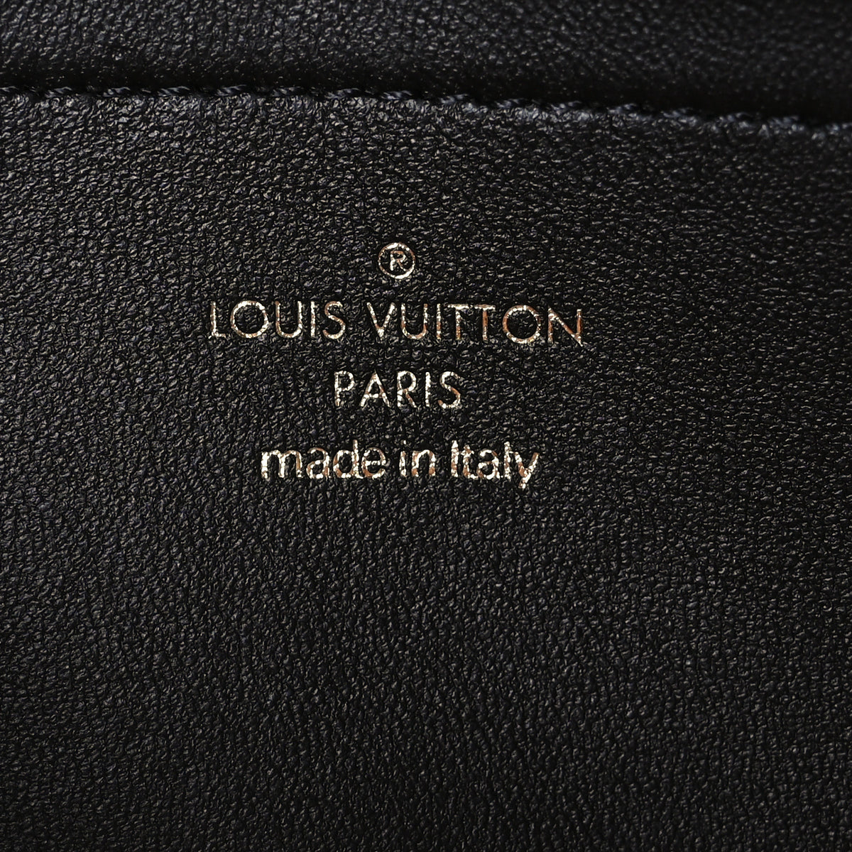 Louis Vuitton Lambskin Embossed Monogram Pochette Coussin Black 5 of 9