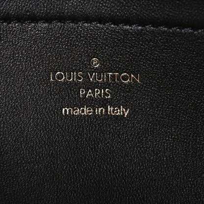 Louis Vuitton Lambskin Embossed Monogram Pochette Coussin Black 5 of 9