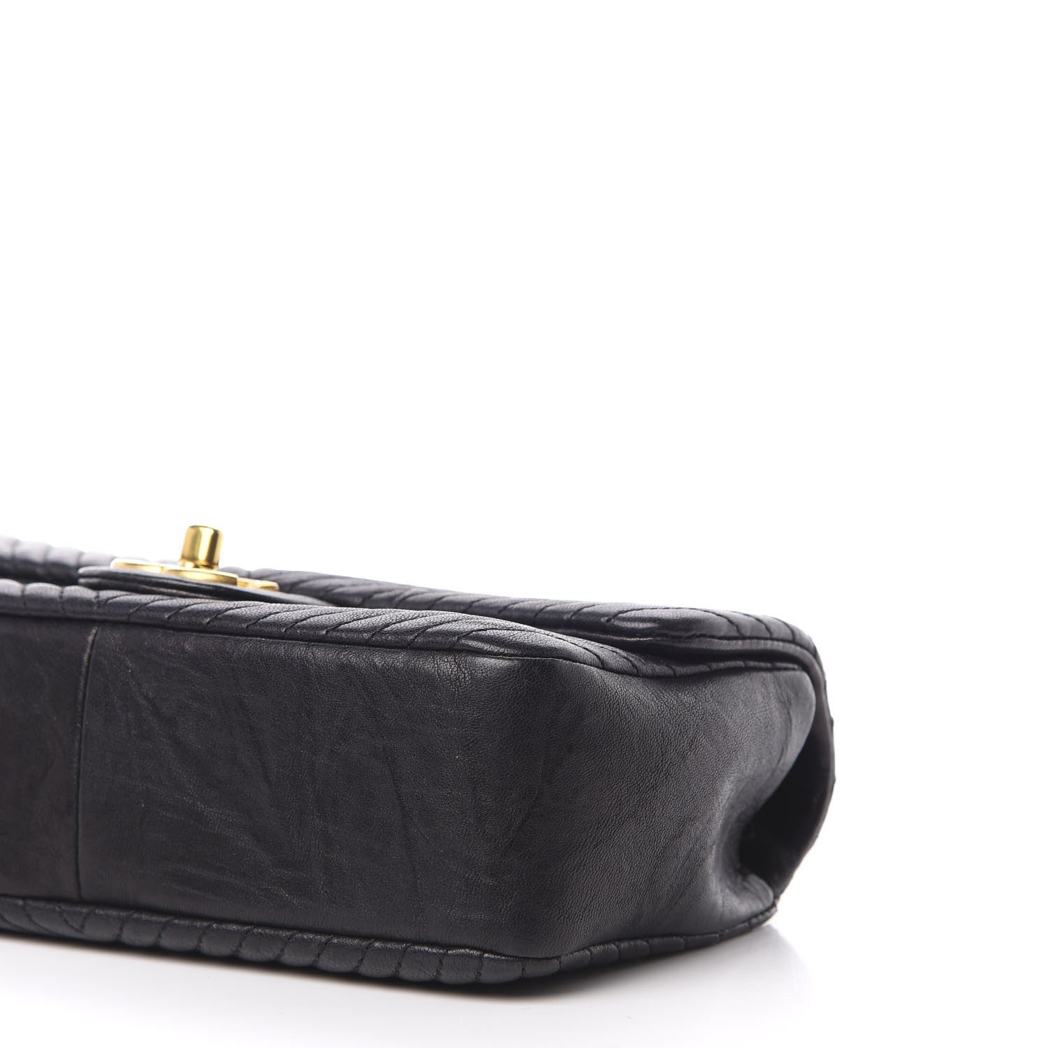 Chanel Calfskin Surpique Chevron Small Flap Black 7 of 12