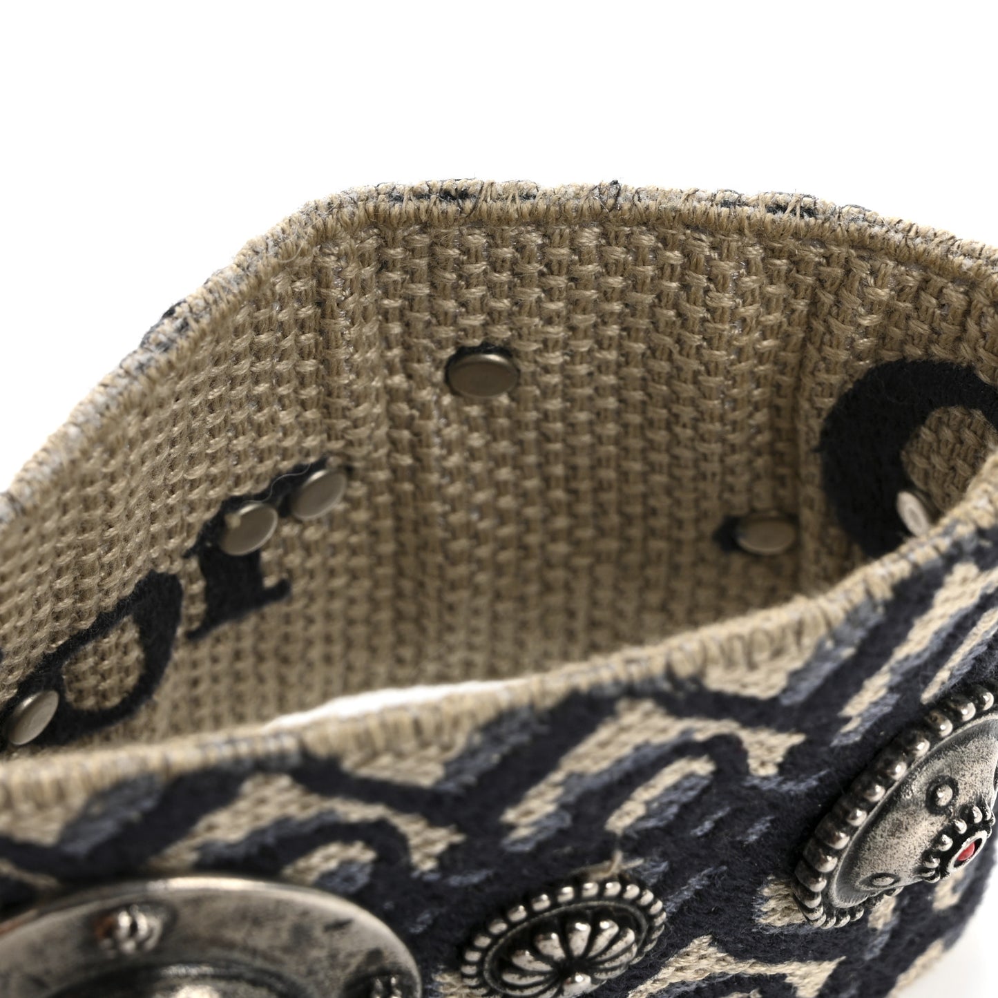 Oblique Studded Shoulder Strap Blue