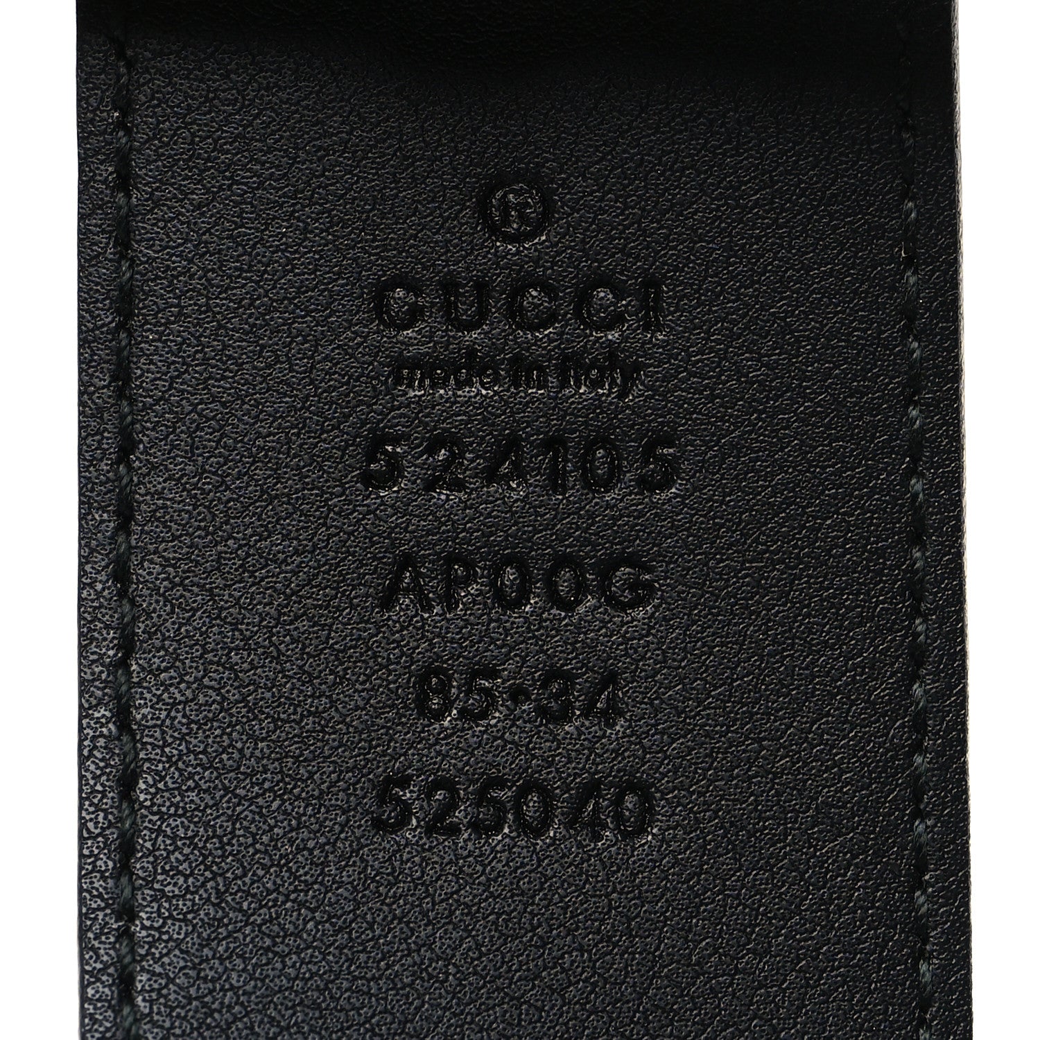 Gucci Moon Calfskin Torchon Double G 40mm Belt 85 34 Black 3 of 5