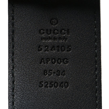 Gucci Moon Calfskin Torchon Double G 40mm Belt 85 34 Black 3 of 5