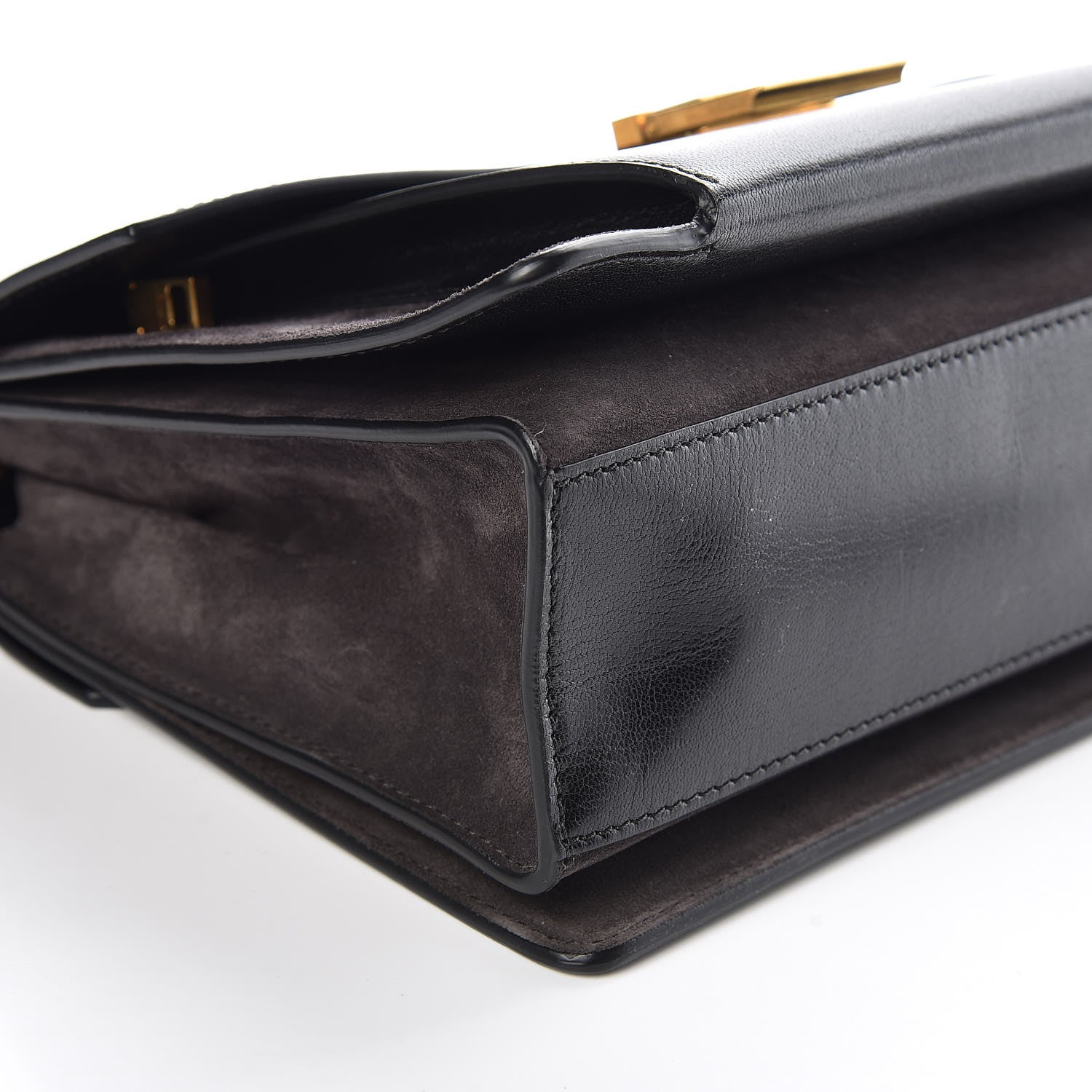 Givenchy Calfskin Suede Medium GV3 Flap Black 8 of 9