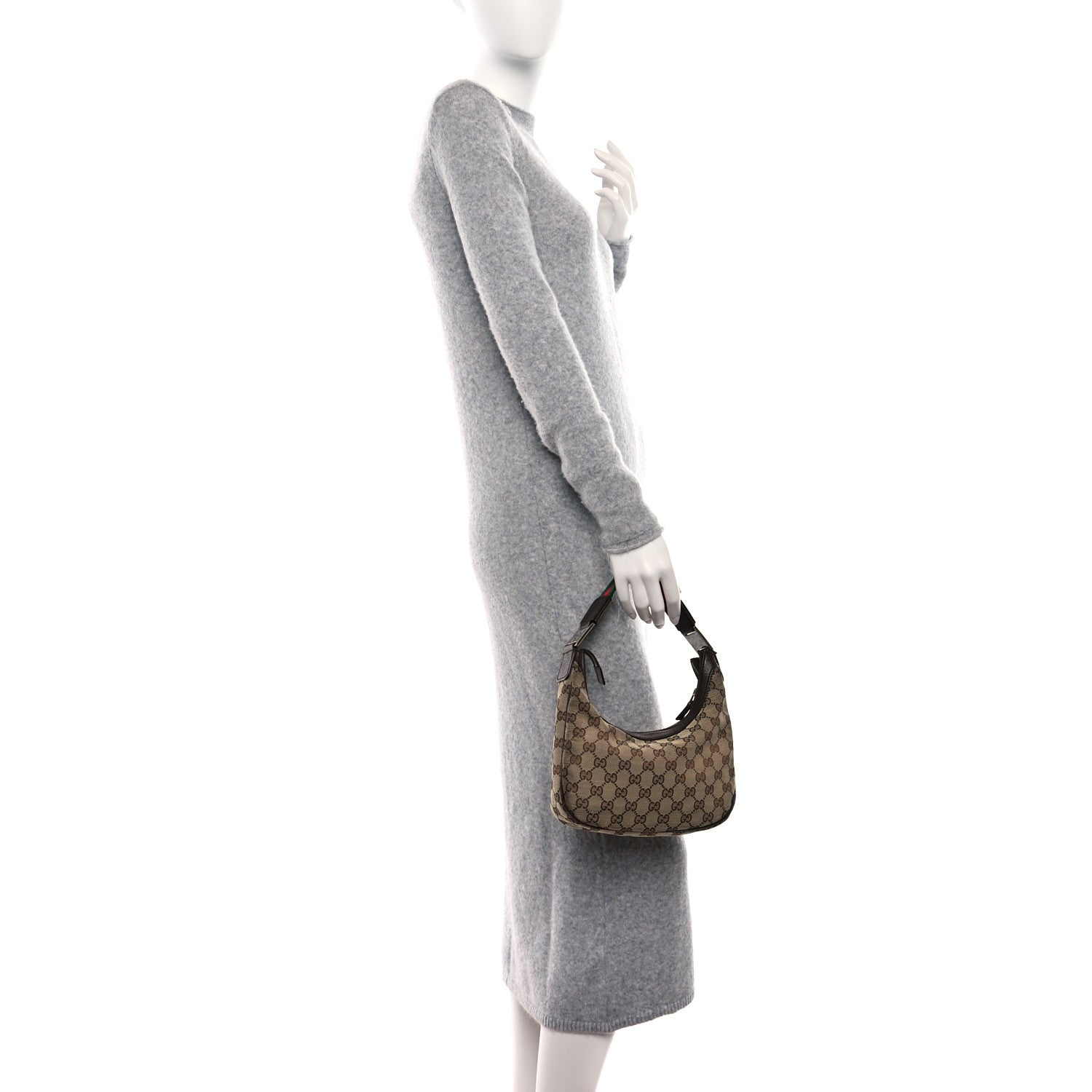 Gucci Monogram Small Pop Hobo Brown 2 of 10