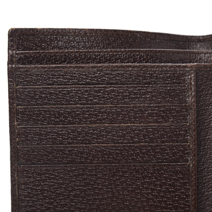 Gucci Monogram Metal Bar French Flap Wallet Beige Ebony Cocoa 8 of 11