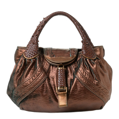 Fendi Nappa Fortuny Hologram Spy Tobacco Oro Ambrato 1 of 20