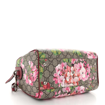 Gucci GG Supreme Monogram Blooms Small Boston Beige Multicolor Dry Rose 4 of 11